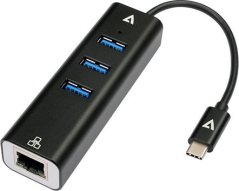 V7 1x RJ-45  + 3x USB-A 3.2 Gen1 (V7UCRJ45USB3)