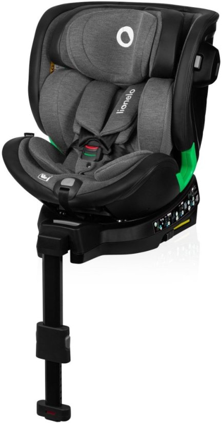 Lionelo Automobilinė kėdutė Lionelo Harmony i-Size, 0-36 kg, Grey Graphite Leather