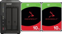 Qnap TS-253E-8G + 2x Seagate IronWolf 10TB (ST10000VN000)