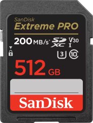 SanDisk Extreme PRO SDXC 512 GB Class 10 UHS-I/U3 V30 (SDSDXXD-512G-GN4IN)