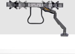 StarTech StarTech H2M1AS2-MONITOR-ARM držiak / stojak do monitorów 68,6 cm (27") Biurko Čierny