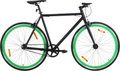 vidaXL Bicykel single speed, čierno-Zelený, 700c, 59 cm Lumarko!