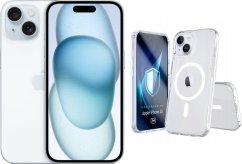 Apple iPhone 15 256GB Blue (MTP93) + Etui Armor MagCase