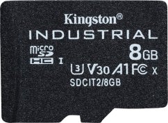 Kingston Industrial MicroSDHC 8 GB Class 10 UHS-I/U3 A1 V30 (SDCIT2/8GBSP)