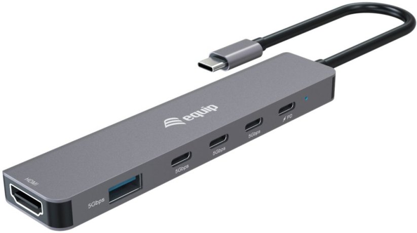 Equip Adapter USB-C->HDMI/USB-C/USB-A (133500)