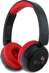 HelloKitty Słuchawki nauszne Hello Kitty Face Logo   Bluetooth Červený