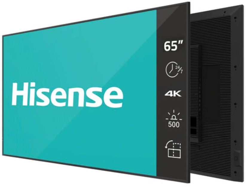 Technologia Dotyku Hisense 65 Zoll 4K UHD IPS Digital Signage Display - 24/7 Operation