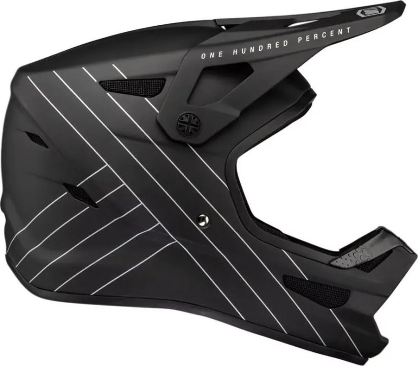 100% Prilba na celú tvár 100% STATUS DH/BMX Helmet Essential Black roz. XXL (63-64 cm) (NEW)