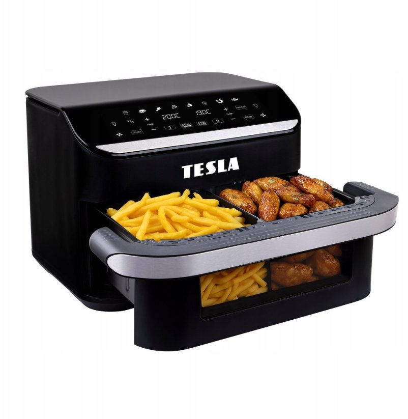 Tesla AirCook FlexiZone Q570 XXL Dualna frytkownica beztłuszczowa 10l