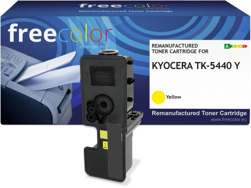 Freecolor Toner Kyocera TK-5440K yellow z chipem 2400p kompatybilny