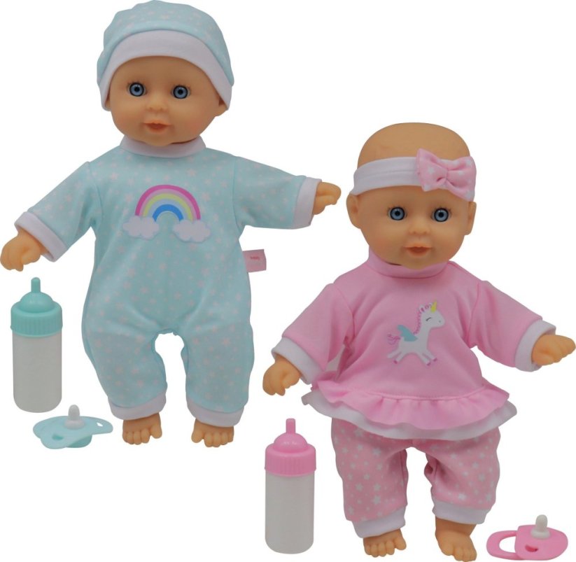 Bburago HAPPY FRIEND Twin Baby dolls 30cm