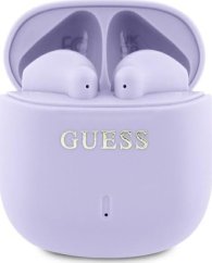 Guess Bluetooth headphones GUTWSJ14ESGU TWS + docking station purple/purple Printed Classic Logo
