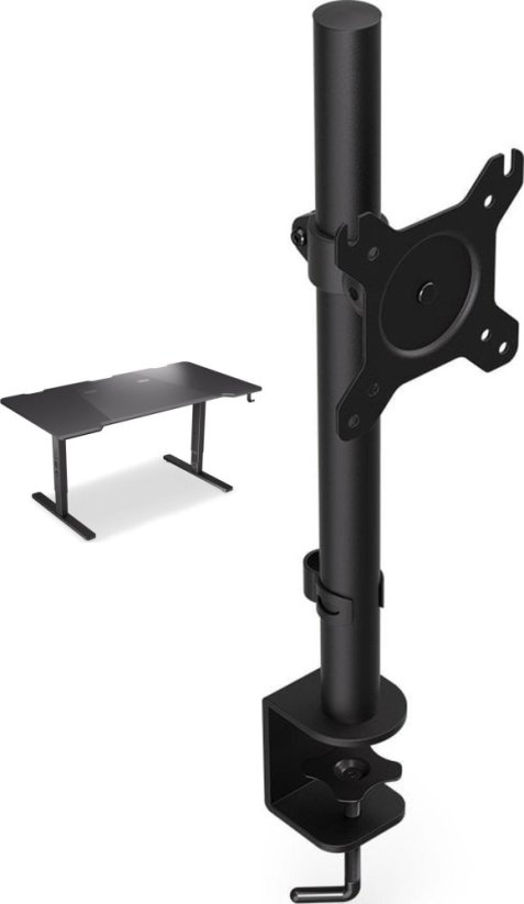 Endorfy Biurko Endorfy Atlas L Czarne 150 cmx78 cm + Uchwyt na monitor Atlas Single