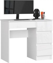 Fabryka Mebli Akord A-7 biele z połyskiem 90 cm x 50 cm