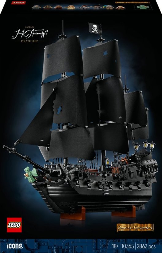 LEGO Icons Pirátska loď kapitána Jacka Sparrowa (10365)