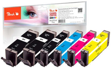 Peach Patrone Peach Canon MG5450 550/551 MultiPackPlus Retail Com - PI100-188