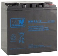 MWPower akumulátor AGM MW 22-12 12V22Ah Gwarancja wewnętrzna