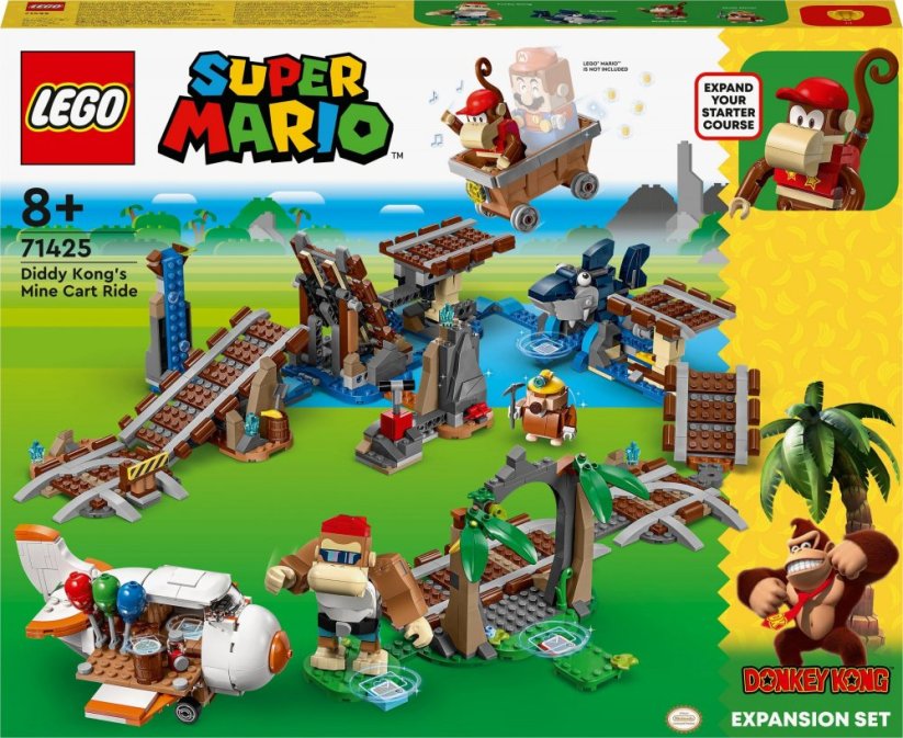 LEGO Super Mario Przejażdżka wagonikiem Diddy Konga — Sada rozszerzający (71425)