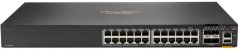 HPE Aruba CX 6200F 24G Class-4 PoE 4SFP+ 370W Zarządzany L3 Gigabit Ethernet (10/100/1000) Obsługa PoE 1U