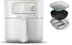Philips Philips 7000 series HD9876/25 frytkownica Pojedyńczy 8,3 l Autonomiczny 2200 W Frytkownica na gorące powietrze Biely