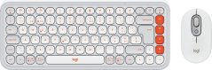 Logitech POP Icon Combo biało-pomarančový (920-013276)