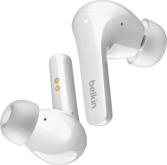 Belkin Belkin SOUNDFORM Flow Sada słuchawkowy Bezprzewodowy Douszny Połączenia/muzyka USB Type-C Bluetooth Biely