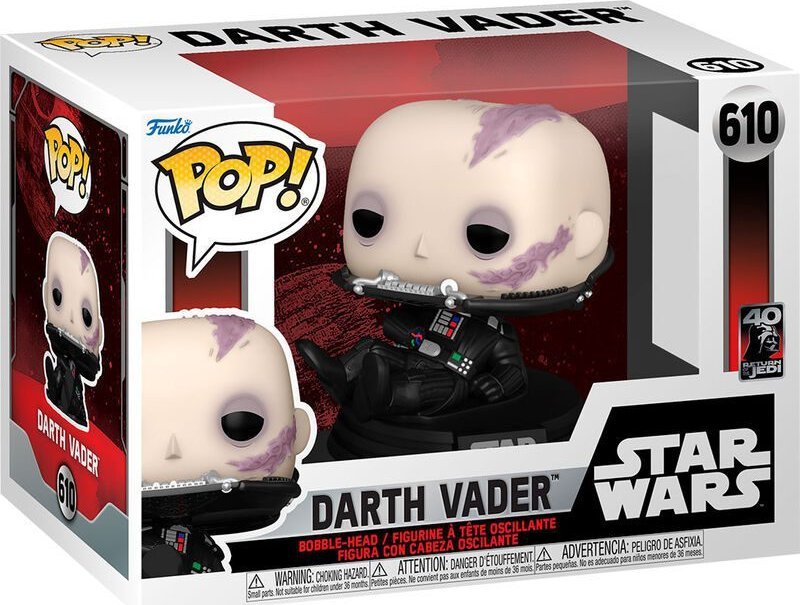 Funko Pop funko pop! star wars 6 610 darth vader "unmasked" "40th anniversary"