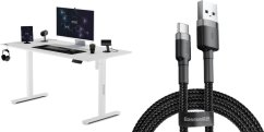 SENSE7 Nojo Białe 140 cmx70 cm White + kabel usb