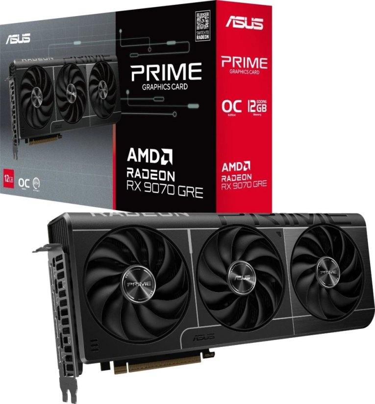 Asus Prime Radeon RX 9070 GRE OC 12GB GDDR6 (PRIME-RX9070GRE-O12G)