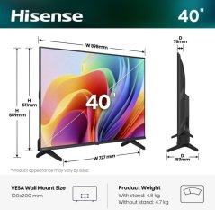 Hisense 40A49S 40" HD