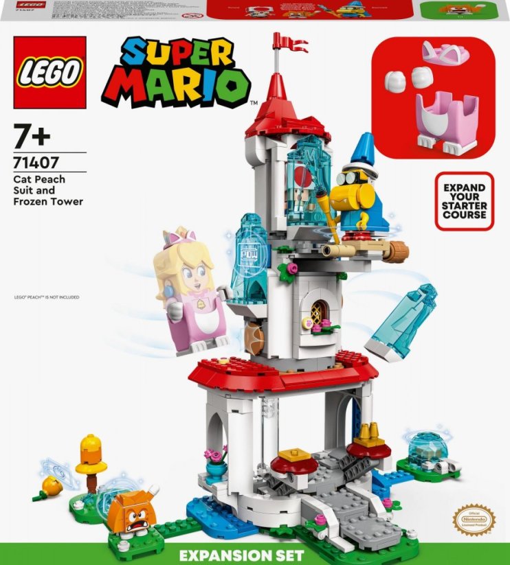 LEGO Super Mario Cat Peach i lodowa wieża - Sada rozszerzający (71407)