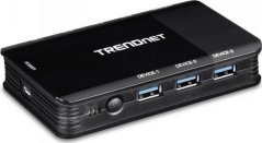 TRENDnet Prepínač Trendnet TK-U404 USB Čierny