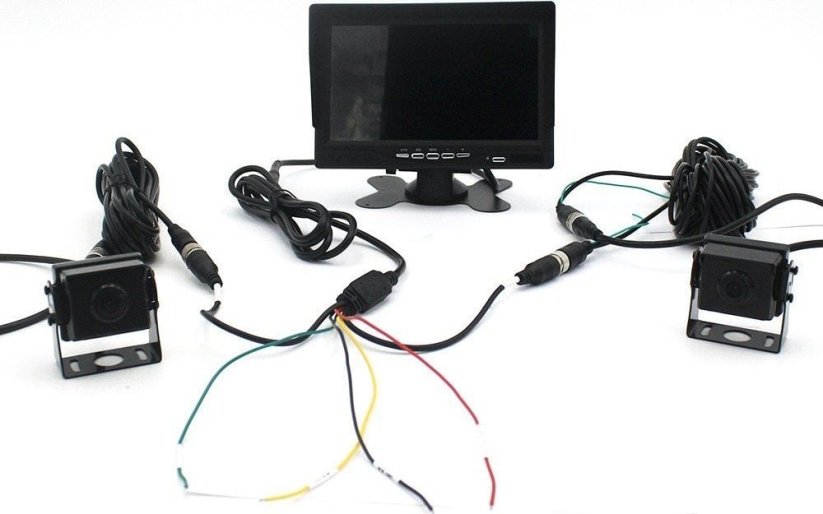 Nvox Monitor samochodowy  lcd 7cali ahd z funkcją rejestratora 12v 24v