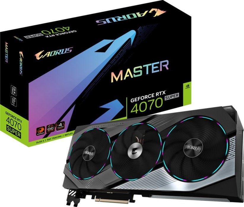 Gigabyte Aorus GeForce RTX 4070 SUPER Master 12GB GDDR6X (GV-N407SAORUS M-12GD)