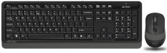 A4Tech A4tech set klávesnice + myš, FG1010 FSTYLER, bezdrátová, šedá
