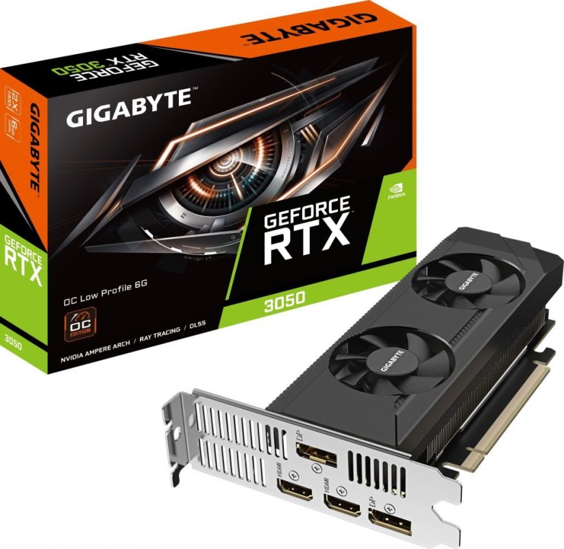 Gigabyte GeForce RTX 3050 OC Low Profile 6GB GDDR6 (GV-N3050OC-6GL)