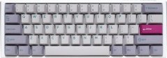 Ducky One 3 Mist Grey Mini Gaming Keyboard, RGB LED - MX-Blue (US)
