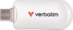 Verbatim Pendrive Plectra 512GB USB-C     Biely/white 30231