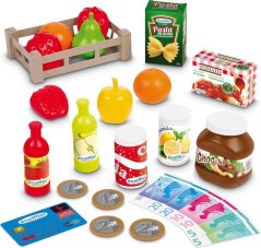 Ecoiffier Ecoiffier Sklep Supermarket z košykiem Zakupowym oraz Kasą z Mikrofonem 31el.