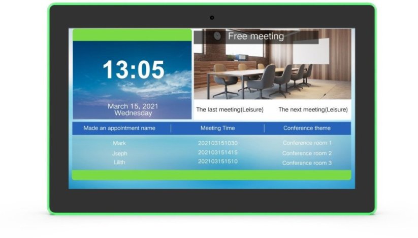 Allnet ALLNET Meetingraum RGB LED Tablet 15 Zoll RK3399 Android 10 und NFC/RFID schwarz