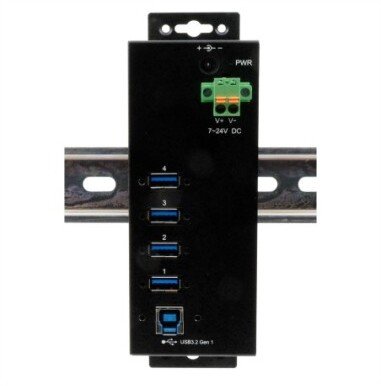 Exsys EX-1505HMVS – metalowy hub USB 3.2 Gen 1 z 4 portami i zasilaniem 3,0 A na każdym z nich (15.06.3516)