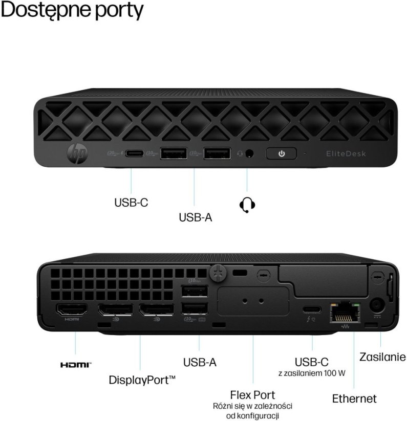 HP Komputer EliteDesk 8 Mini G1i U7-265T 1TB/16GB/W11P  998Z2ET