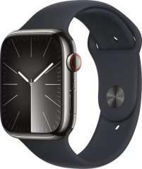Apple Watch 9 GPS + Cellular 45mm Midnight Alu Sport S/M Modrý  (MRMV3QP/A)