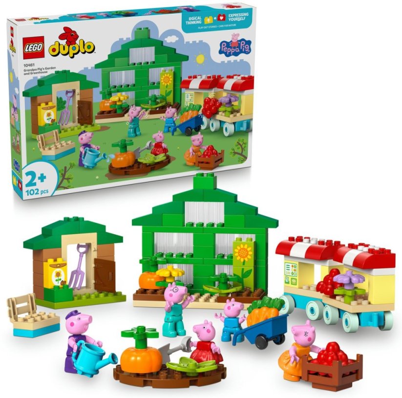 Klasika Garden 10461 LEGO® DUPLO Senelio Paršos sodas ir šiltnamis