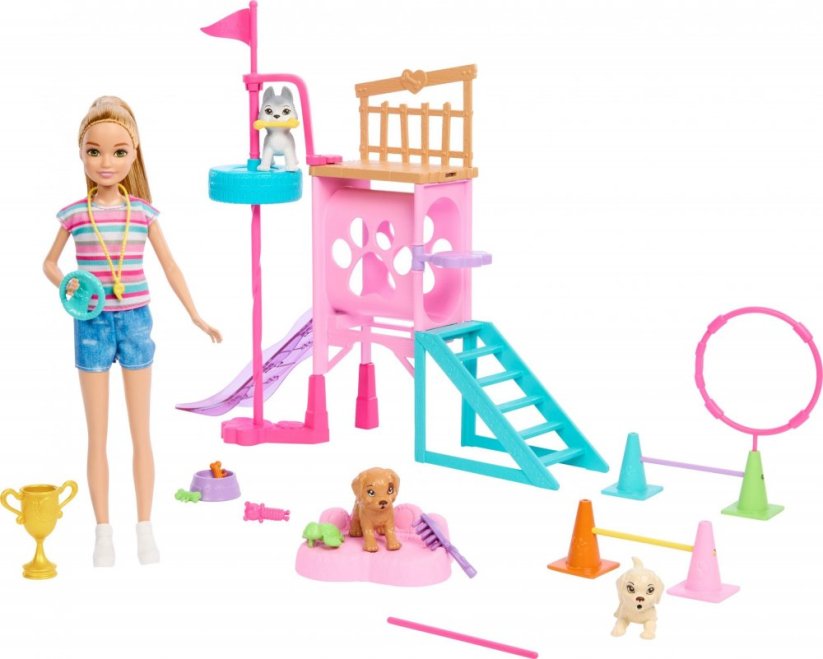 Mattel Plac zabaw PESków + Stacie Sada filmowy HRM10