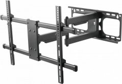 Vision VISION Bildschirm-Wandarmhalterung - 30 JAHRE GARANTIE - geeignet fur 42-70 Zoll grosse Bildschirme mit VESA-Grossen bis 600 x 400 - Neigung 5 Grad Aufwartsneigung / 15 Grad Abwartsneigung - Drehwinkel um 6 Grad verstellbar - Entfernung zur Wand 69-615