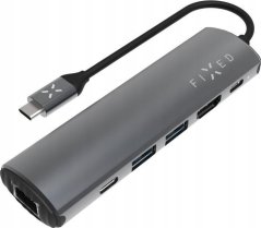 Fixed | 6-port USB-C HUB Pro for Notebooks and tablets