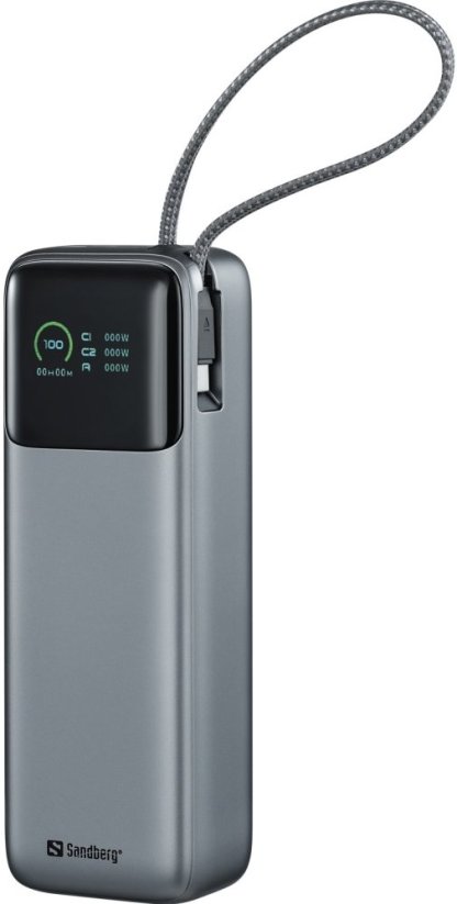 Sandberg All-in1 Powerbank 20000 PD 20000mAh Čierny/Sivý