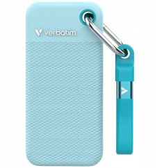 Verbatim disk vonkajší Verbatim Pocket SSD 1TB USB-C 3.2 gen.2 Čierny-polarny Modrý 32324