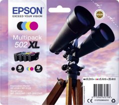Epson Epson 502XL Multipack - 4-Pack - XL - Black, Yellow, Cyan, Magenta - Original - Blister - Ink Cartridge - for Expression Home XP-5100, XP-5105, WorkForce WF-2860, WF-2860DWF